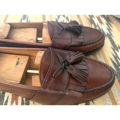 Vintage Men's Cole Haan Brown Leather Tassel Loafers ~ Size 10.5 D