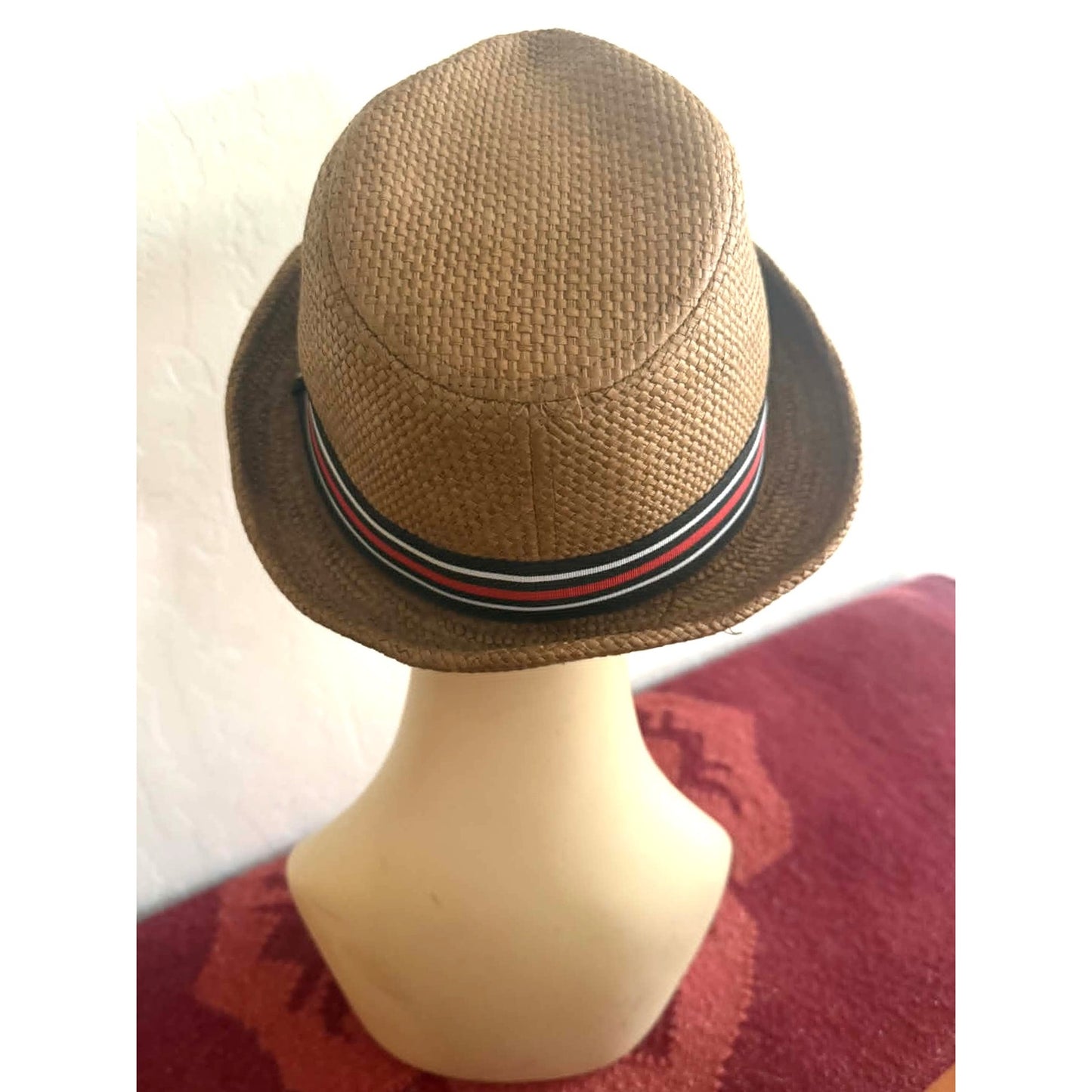 Peter Grimm Brown Straw Fedora Hat