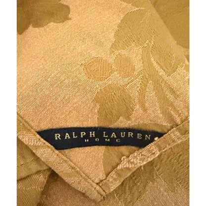 Vintage Ralph Lauren Cloth Napkins Set of 6 Gold Damask Floral Jacquard 17x17