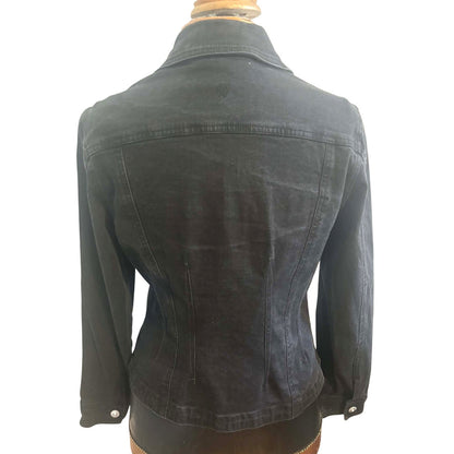 Christine Alexander Black Denim Jacket w/Bling M