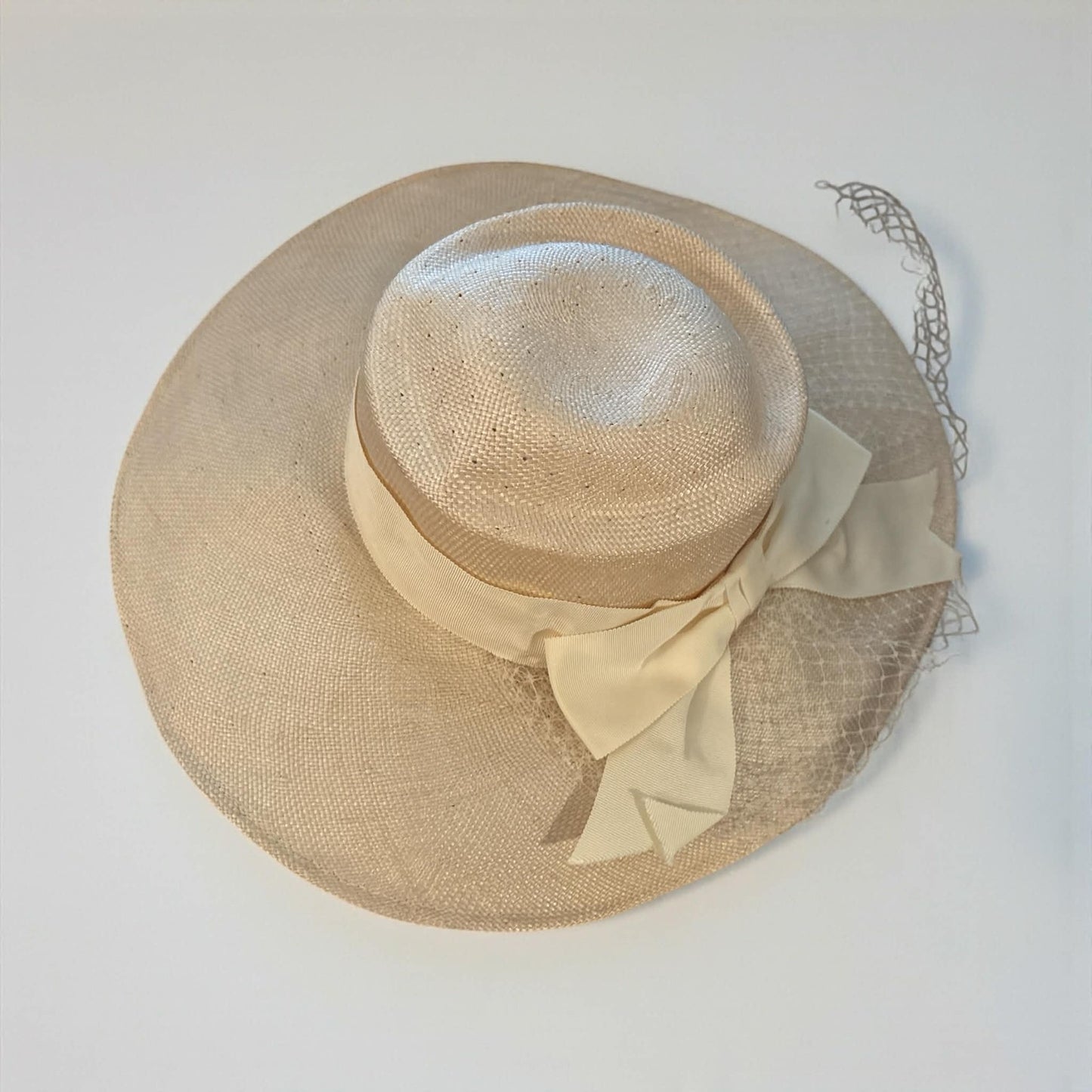 ONLY ONE!!! Vintage 1950s Epnie Wide Brim Straw Hat