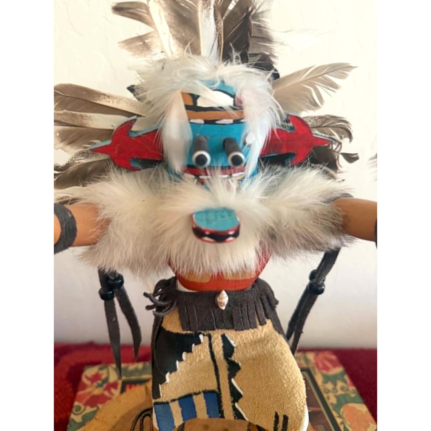 Vintage Signed Kachina Doll | Hand Carved Southwestern Folk Art Sculpture