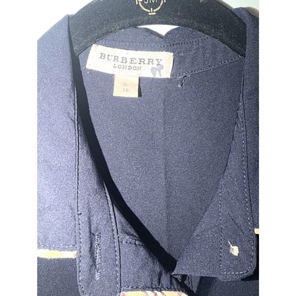 Burberry Burberry London Navy Tailored Shirt Dress XL Runs Small