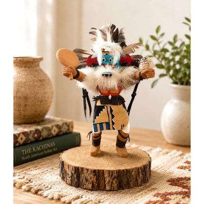 Vintage Signed Kachina Doll | Hand Carved Southwestern Folk Art Sculpture