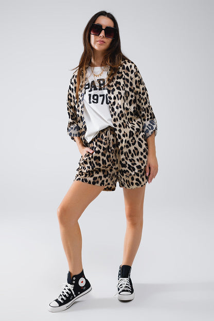 Luxe Leopard Print Satin Shirt ~ ALMOST SOLD OUT!