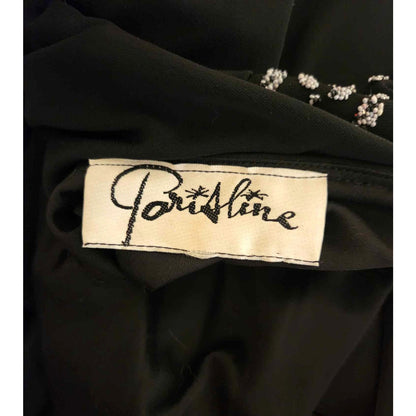 ONLY ONE!!! Vintage Parisline Paris Line Black White Halter Gown Size M