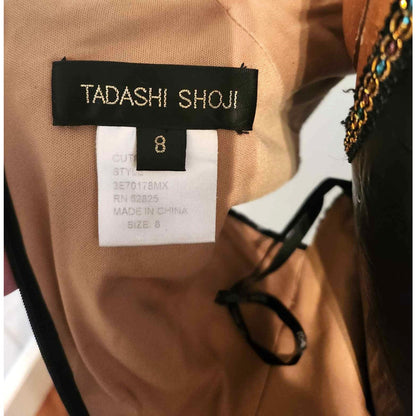 ONLY ONE!!! Tadashi Shoji Black Lace & Nude Illusion Cocktail Dress – Size 8